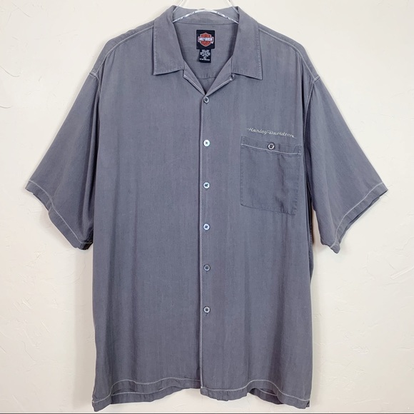 HARLEY-DAVIDSON by TORI RICHARD Washable Silk XL - Picture 1 of 8